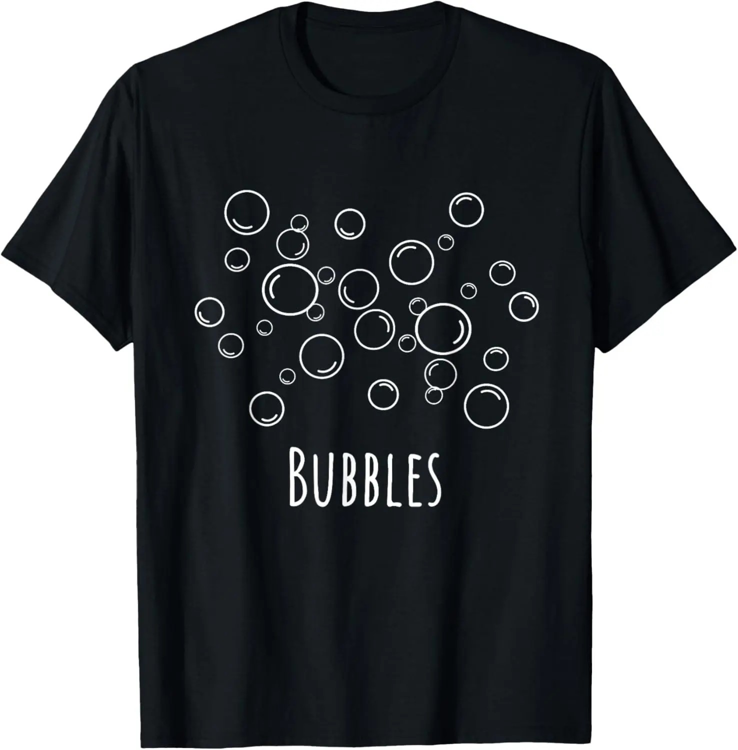 100% cotton Unisex White Bubbles Bath Bubbles T-Shirt