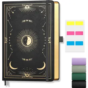 Lined Journal for Women Men, 192 Pages A5 Notebook Journal, Hardcover Notebook with 100Gsm Thick Pages, Leather Note Book for Writing, Travel, Business, Office, Prayer 8.5 x 11,Black