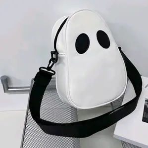 boo ghost cross bag white comfortable and durable cookie plastic body tote backpack