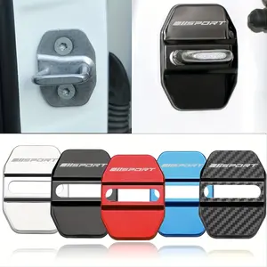 4pcs Stainless Steel Car Door Lock Cover Badge Protective Cover, Suitable for DODGE for RAM 1500 2500 3500 Truck Accessories