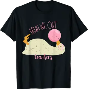 Funny Bruh We Out Teachers Goose Summer Last Day Of School T-Shirt - Edreimoreno Shop 73B0F624VCZS