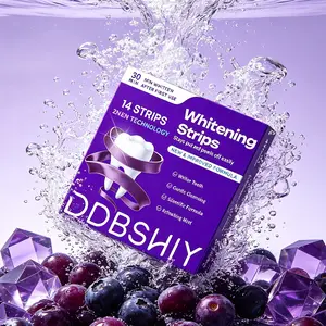 14/42 Pairs of Teeth Whitening Strips, TeethWhitening Strips,Purple Tooth Whitening,Tooth Stain Treatment,Combining Whiteningand Colour Correction