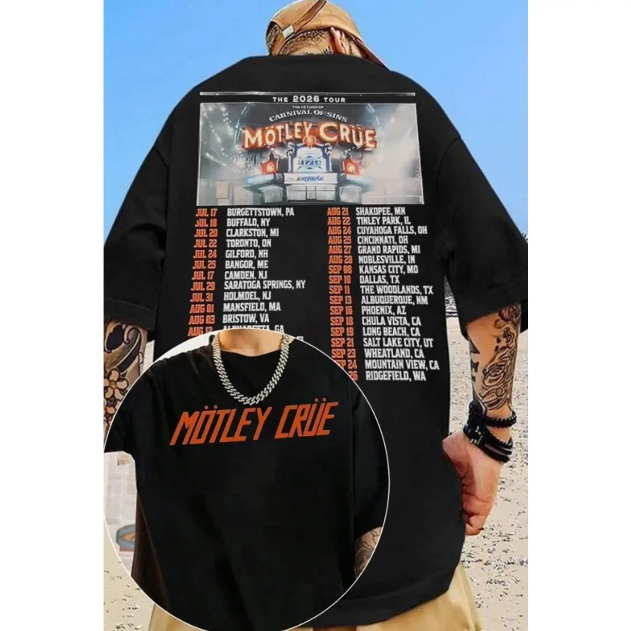 Motley Crue 2026 Tour Shirt OBN