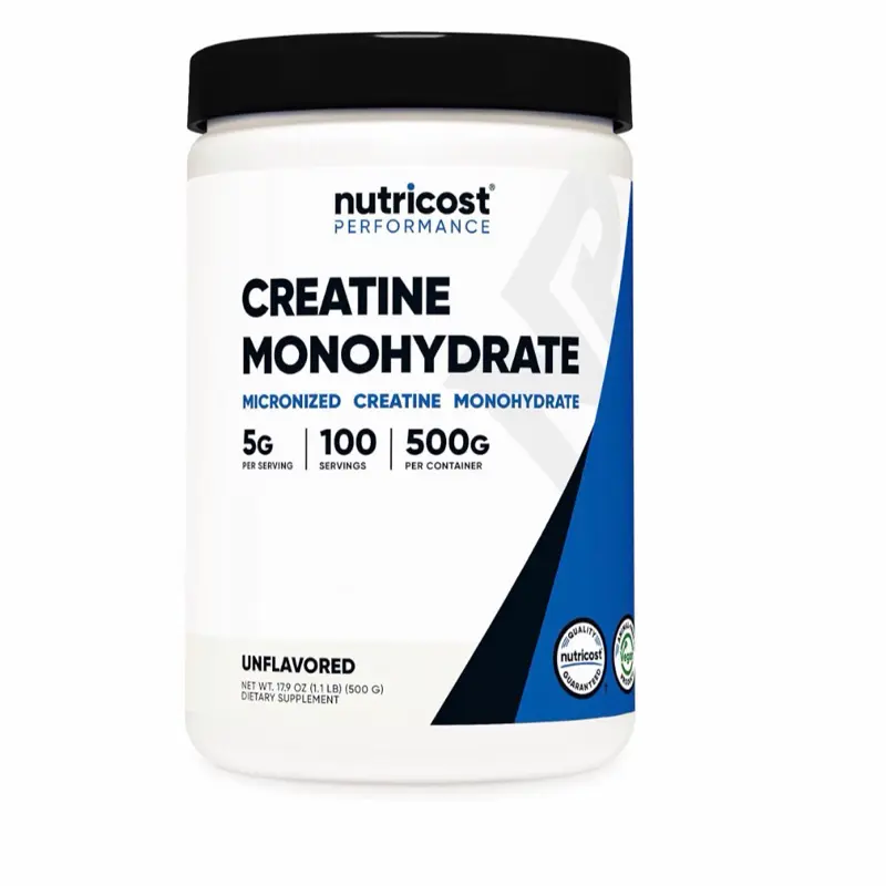 Nutricost Creatine Powder, 500g Unflavored Micronized Creatine Monohydrate Supplement for Muscle Support