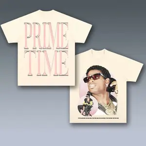 [SALE Up To 50% Off] Deion Sanders Graphic Tee, Y2K Crew Neck Streetwear T-Shirt, Unisex Crew Neck Tee, Vintage Football Graphic, Sports Player Bootleg Premium Style, Casual Cotton Fit 2 Sided