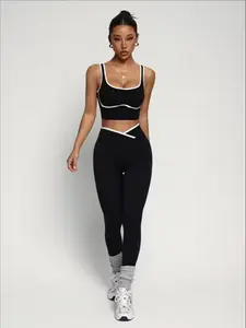 Women's Yoga Set, Sleeveless Backless High-Waisted Pants, Casual Gym Wear, Workout Running Clothes, All-Season Fitness, Comfortable & Stylish, Yoga Tracksuit Set, Workout Running Outfits