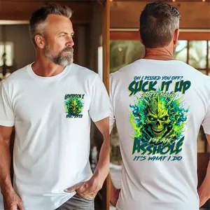 [Generation Studio] Personalized Year 1965-1980 Suck It Up Buttercup I'm An As$hole It's What I Do Generation X Shirt, Gen X Shirt, Skull Graphic Shirt, Full Colors, Full Sizes, For Men, For Women