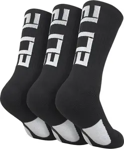 Basketball Crew Socks for Men and Women, Cushion Performance Athletic Basketball Socks Podinor