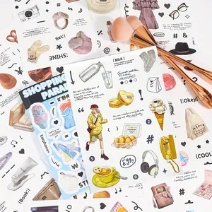 1PC Travel Adventure TN Stickers, Travel Journal Accessories and Planner Sticker Sheets, DIY Sticker, Minimalist Decor, Paper Material, Suitable for Friends, Family, Lovers, Couples, Colleagues, Valentine's Day, Mother's Day, Yourself Travel Gift