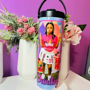 Custom 20oz Tumbler With Photo Personalized Design Featuring Danitsy Name and Image