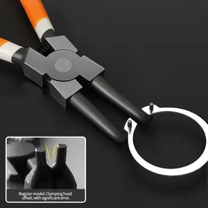 7 Inch PC Ring Clamp Holder, Internal & External Ring Clamps, Sharp Straight Handle Bent Handle, Lever for Ring Remover