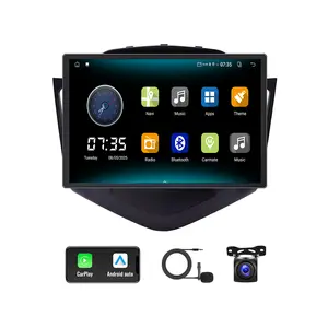 13 Inch Android Radio for【Chevrolet Cruze 2009-2015】with Wireless Carplay/Android Auto, Android 13 QLED Touch Screen Car Stereo, Bluetooth, GPS Navi, WiFi, SWC, DSP + Backup Camera
