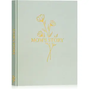 Mom Life Story Book Journal with 270+ Prompts, Linen Hardcover Mother Story Guided Journal, Mom Memory Keepsake Book to Fill Out, Mother's Day Birthday Christmas Gift for Mom, Sage Green