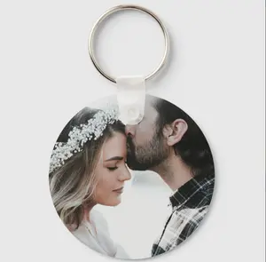 Custom sublimation round keychain