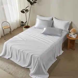 NESTCORE 6-Piece Satin Sheet Set with Gift Box – Soft Cooling Microfiber Bed Sheets, Silk-Like Pillowcases for Hair & Skin, Deep Pocket Fitted, Wrinkle-Free Hotel Luxury Bedding