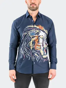 Fibonacci EmbroLion Navy
