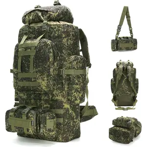 100L Camping Hiking Backpack MOLLE Tactical Backpack Military Camping Backpack Daily Use Backpack