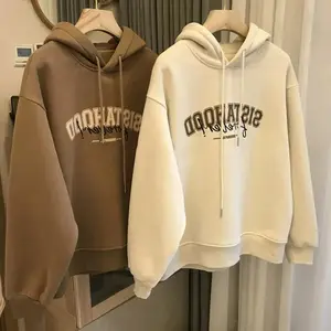 Trendy Digital Sweater Unisex Long Sleeve Round Neck Pullover with Bottom Loose Sweater Menswear Hoodie