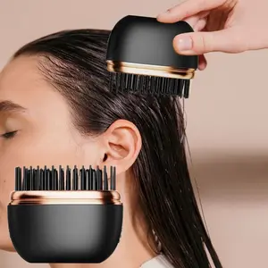 New Mini Straight Hair Comb, Portable Fashion Lazy Straightener, USB Rechargeable Flat Iron Clip, Wireless Straightening & Curling Comb