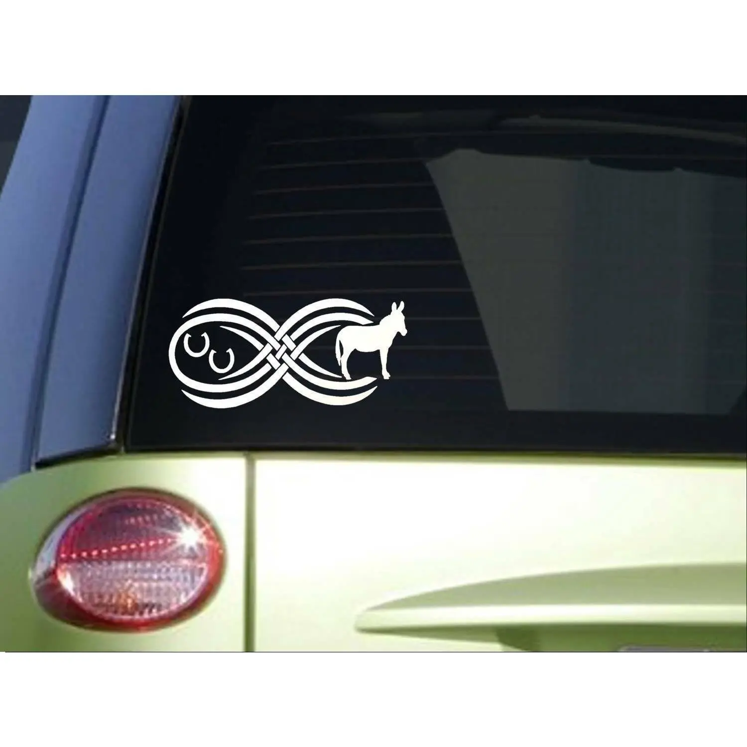 Tribal Donkey Infinity sticker *I810* 8.5 inch wide decal
