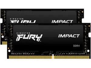 Kingston FURY Impact 32GB (2 x 16GB) 260-pin SO-DIMM DDR4 3200 MHz CL20 Black Memory (KF432S20IBK2/32) Kingston FURY Impact 32GB (2 x 16GB) 260-pin SO-DIMM DDR4 3200 MHz CL20 Black Memory (KF432S20IBK2/32)