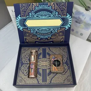Father's Day gift | (Gas no included) Premium Refillable Butane Windproof Lighter Men’s Gift Set for Business & Special Occasion Gifts