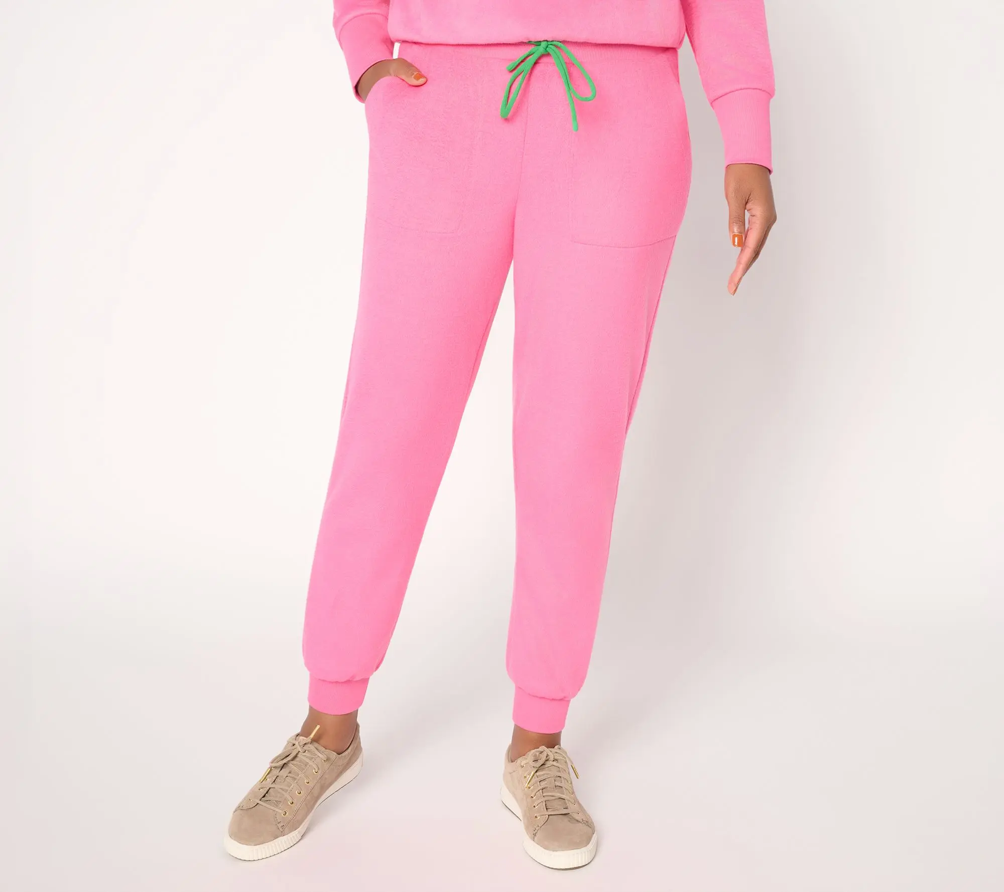 Mally Roncal Merry Mally Petite Sherpa Jersey Joggers