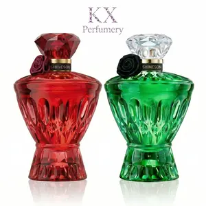 SHINESONN KX Women's Luxury-Inspired Fragrance Set, Red Ruby & Green Emerald Eau de Parfum Bundle with Long-Lasting Oriental Floral, Fresh & Fruity Scents, Romance Fragrance Set for Valentine’s Day, Birthday, Fruity Fragrance Sets