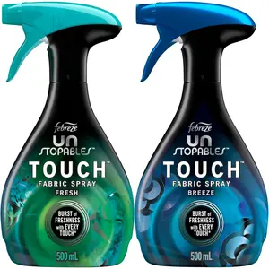 Unstopables Touch Fabric Spray and Odor Fighter, Fresh & Breeze, 16.9 oz, Pack of 2