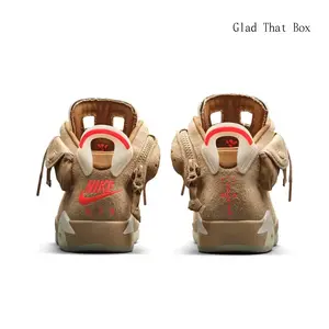 Two-Tone Khaki Coral Red High Top Sneakers, Thick Plush Fabric Lining Inside, Shock Absorbing Glow-In-The-Dark Outsole Casual Footwear for Camping & Urban Strolls