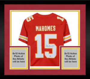 Framed Patrick Mahomes Kansas City Chiefs Autographed Nike Red Vapor Fuse Limited Jersey - Fanatics Authentic Certified