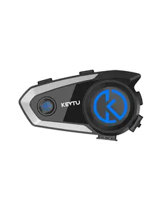 Headset Helmet Intercom Headset with CVC Triple Noise Cancellation, Stereo Music, Full Face Helmet Waterproof Function, Long Battery Life, Voice Control, Support Multiple Pairing, High Quality Sound Effect