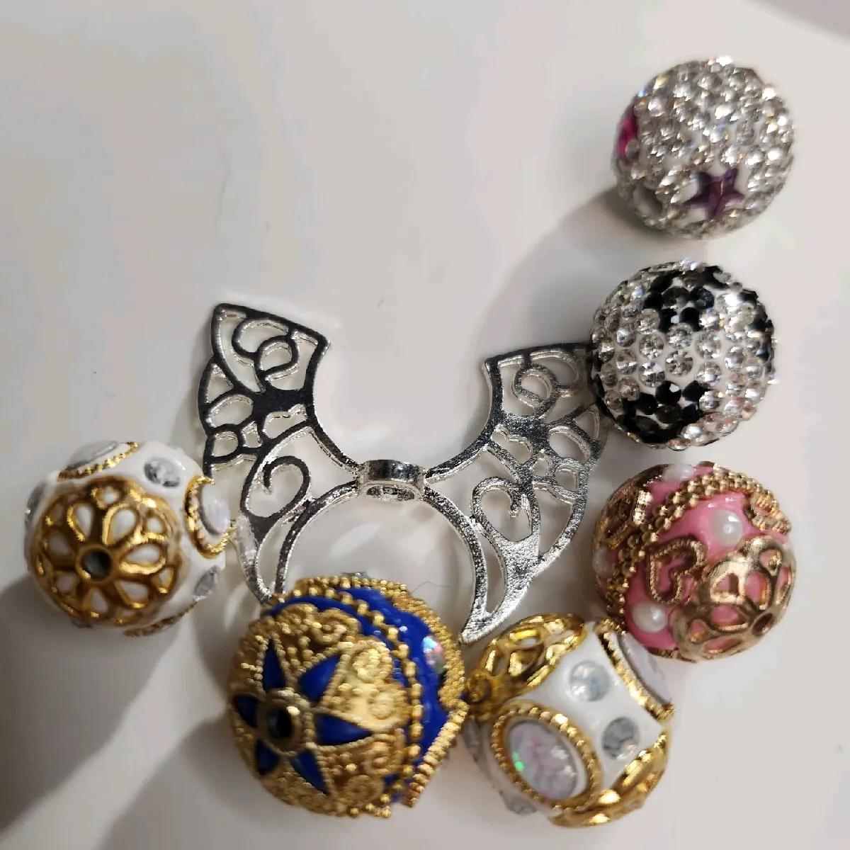 Fancy Screw On Beads and Angel Wings for DIY Pens - 1 Set for $10