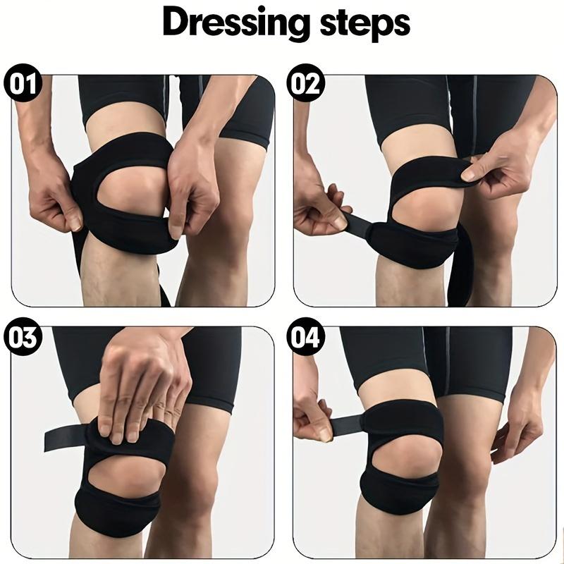 Patella with Patellar Tendon Support Guard Adjustable Knee Pads with Lateral Stabilizer Effectively Support and Stabilize The Elbow Breathable and Comfortable Suitable for Outdoor Sports
