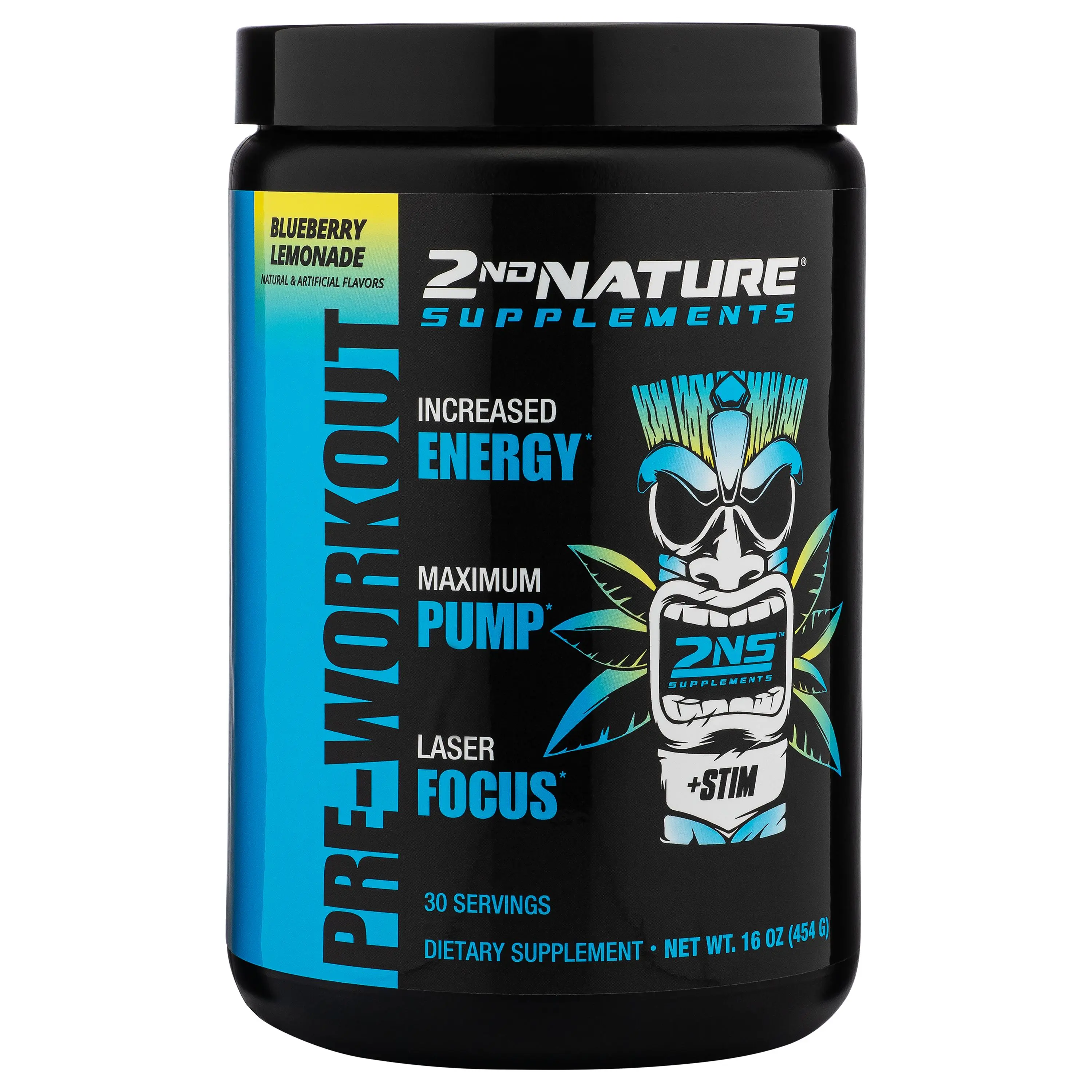 2NS Pre-Workout Blueberry Lemonade, 30 Servings