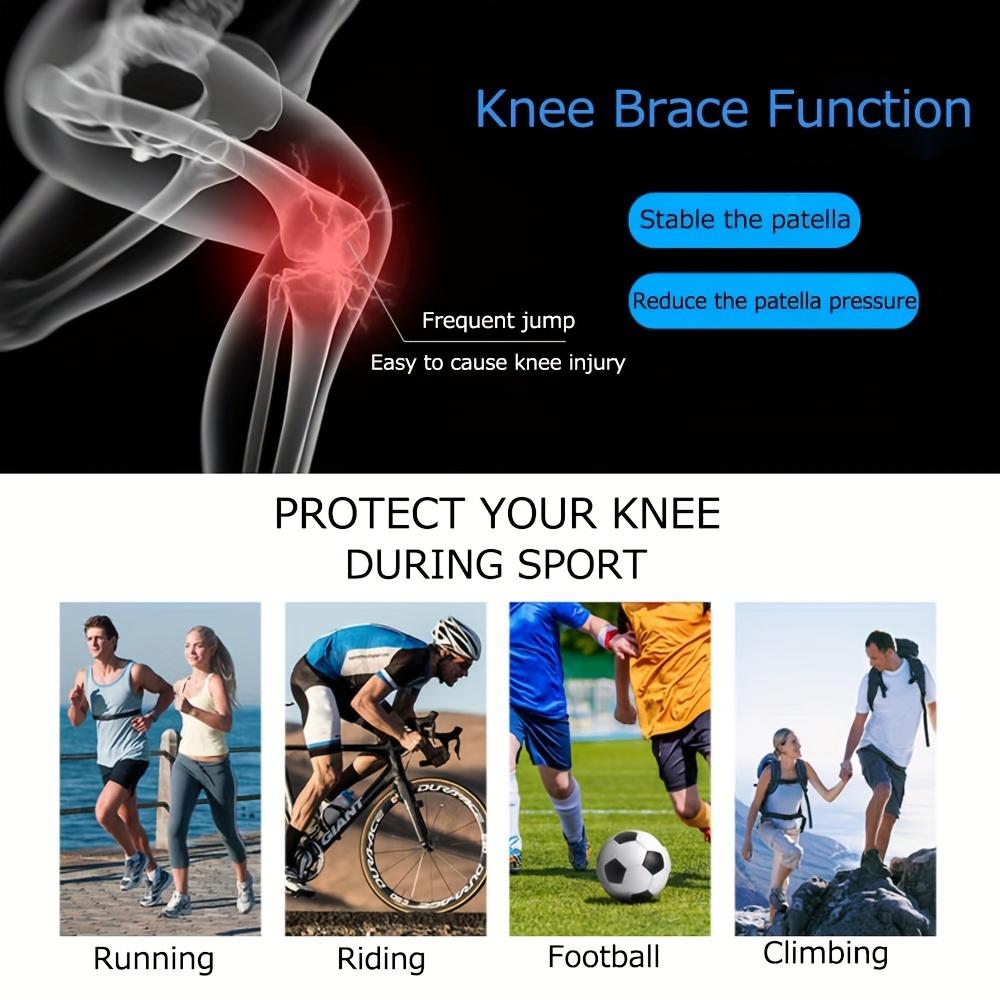 Knee Support Patella Strap - Adjustable Breathable Non-slip Suitable for Running Hiking Football Basketball Suitable for Sports and Casual Wear Unisex Design Hiking Gear
