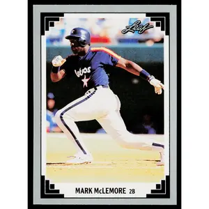 Mark McLemore 1991 Leaf #86 Houston Astros