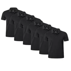 (Choose A Size Up)Men's 3/6 Pcs Mesh Tennis Solid Color Knit Tops, Sauna Shirt Men Casual  Moisture Simple Polo Collared Fabric Compression Shirts Athletic Sports ClothingGift