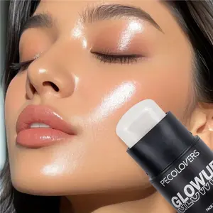 1PC Water Glowup  Glow Highlighter Stick - Waterproof & Sweatproof, Long-Lasting Wear, Naturally Brightens Facial Contours & Highlights Makeup, Creates a Watery Glow Look, Highlighters for Body, Face, Hair, Party