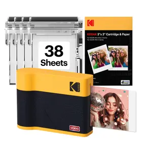 KODAK Mini 3 ERA 4PASS Portable Photo Printer (Printer + Initial 8 Sheets + 60 Sheets)