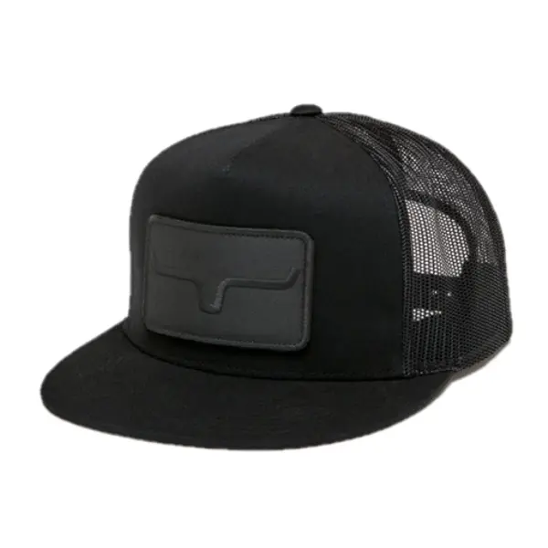 Kimes Ranch® Unisex Black On Black Banner Ventilated Cap UHA0000003-BK016