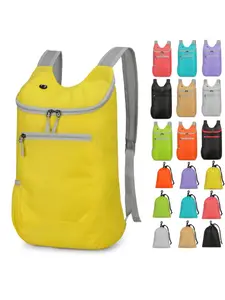 Light Gray Dual-Use Backpack for Outdoor Commuting Ultra-Lightweight, Foldable Waterproof Hiking Backpack Unisex Short Trip Travel Backpack