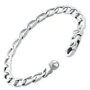 Men's Wide Curb Link 14k Gold (23gram) or Platinum (37gram) 6.5mm Bracelet 8"