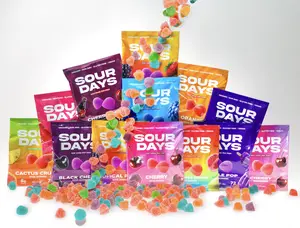 Sour Days Best Seller Variety Pack - Blue Razz, Cherry, Pineapple Orange Guava, Watermelon, Tropical Punch, Purple Pop - Perfect for Parties & Gatherings