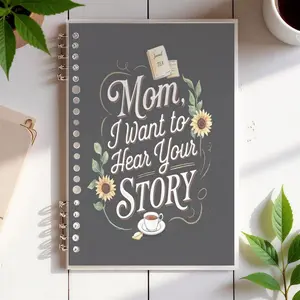 Warm Theme A5 Lined Notebook, Sunflower & Tea Design, Heartfelt Family Story Journal, Ideal for Daily Writing, Memory Keeping, Office & Personal Use, High - Quality Paper, Inviting Aesthetic