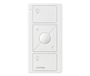 IN STOCK! Lutron PJ2-3BRL-GWH-L01 Pico 3-Button Raise/Lower Light Remote - (White | Gloss)