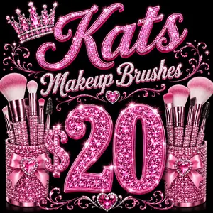 LIVE CLAIM ONLY - Kat's Fancy Makeup Brushes - Picture shown is for reference only - Sold separately