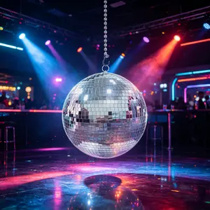 Disco ball, 11.81 inches, reflective mirror ball, includes multiple hooks/attachments for hanging, more practical, suitable for Christmas decorations and everyday decor.