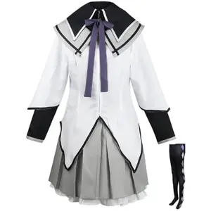 Homura Akemi Cosplay Inspired Costume – Grey Magical Girl Outfit from Puella Magi Madoka Magica