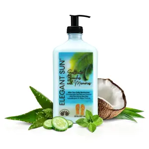 Elegant Sun Saltwater Beaches & Memories  Hypoallergenic Daily Tan Extender & Moisturizer for Sensitive Skin, Unisex, Aloe Vera-Based